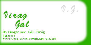 virag gal business card