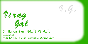 virag gal business card